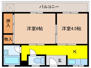 吉田マンションの物件間取画像